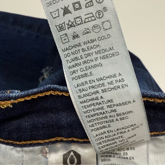 Levis Ribcage Straight Leg High Rise Jeans Women’s 29 Button Fly Blue - Picture 11 of 15